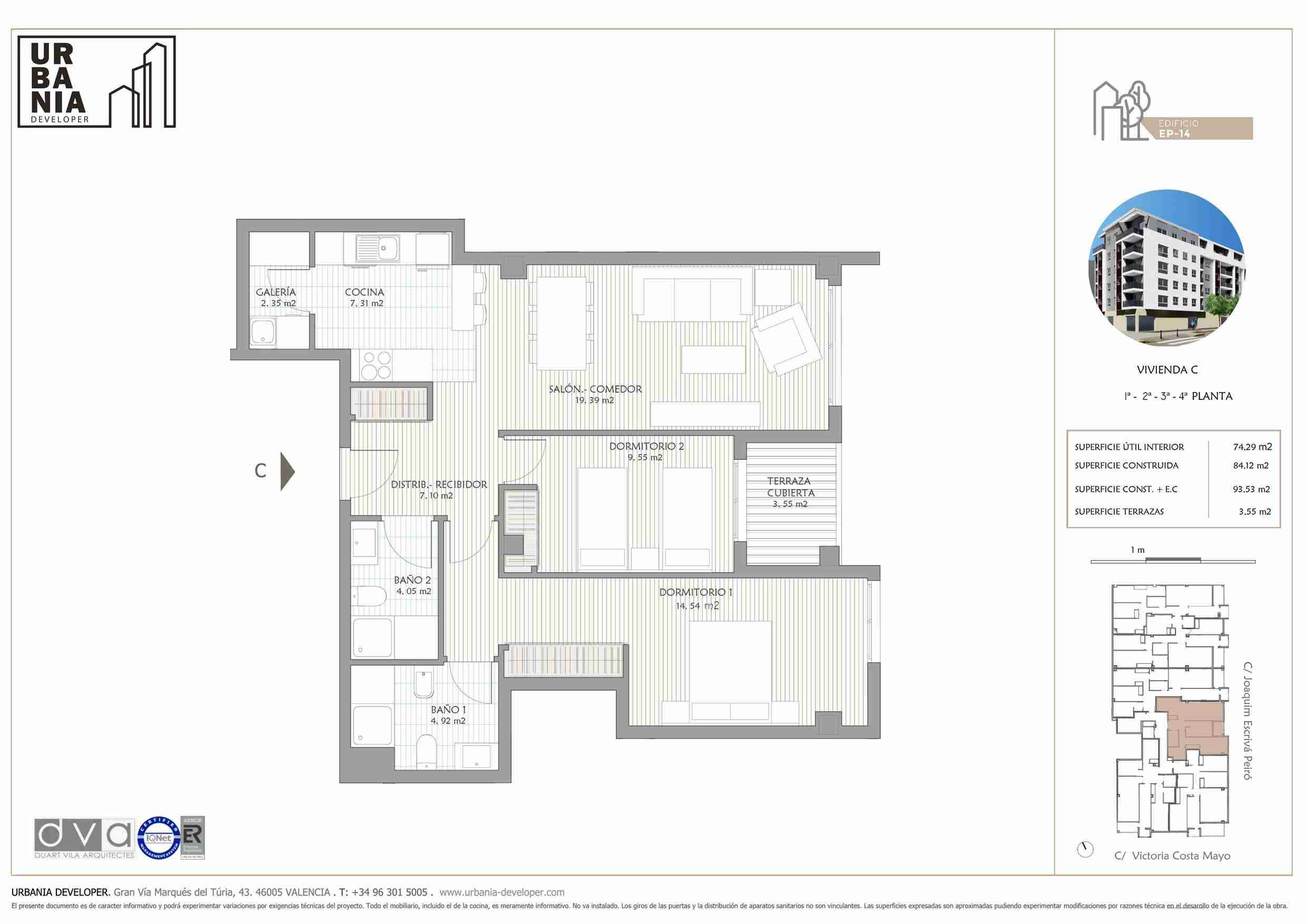 Tipología: Piso C - Plano 1