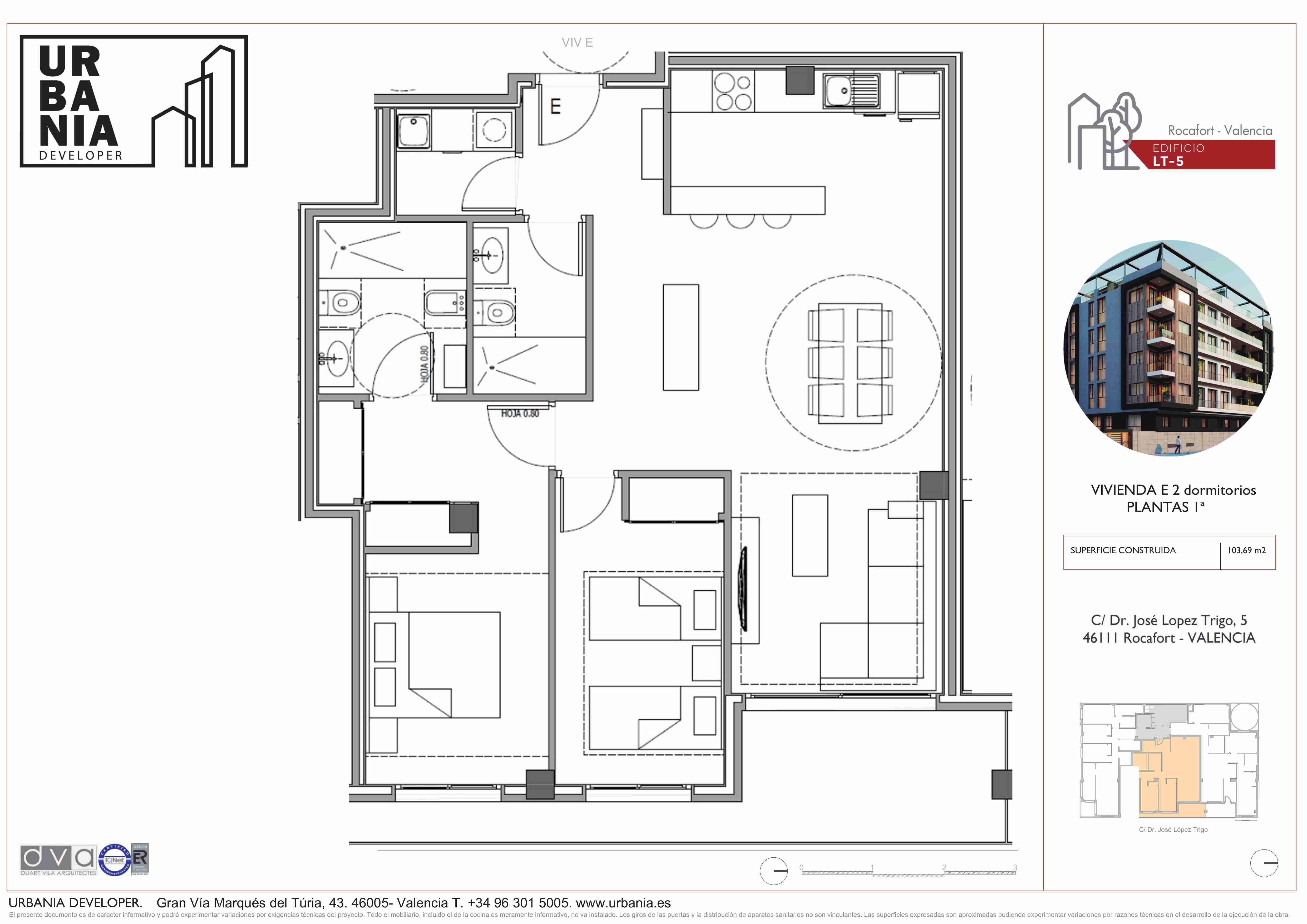 Tipología: Piso E - Plano 1