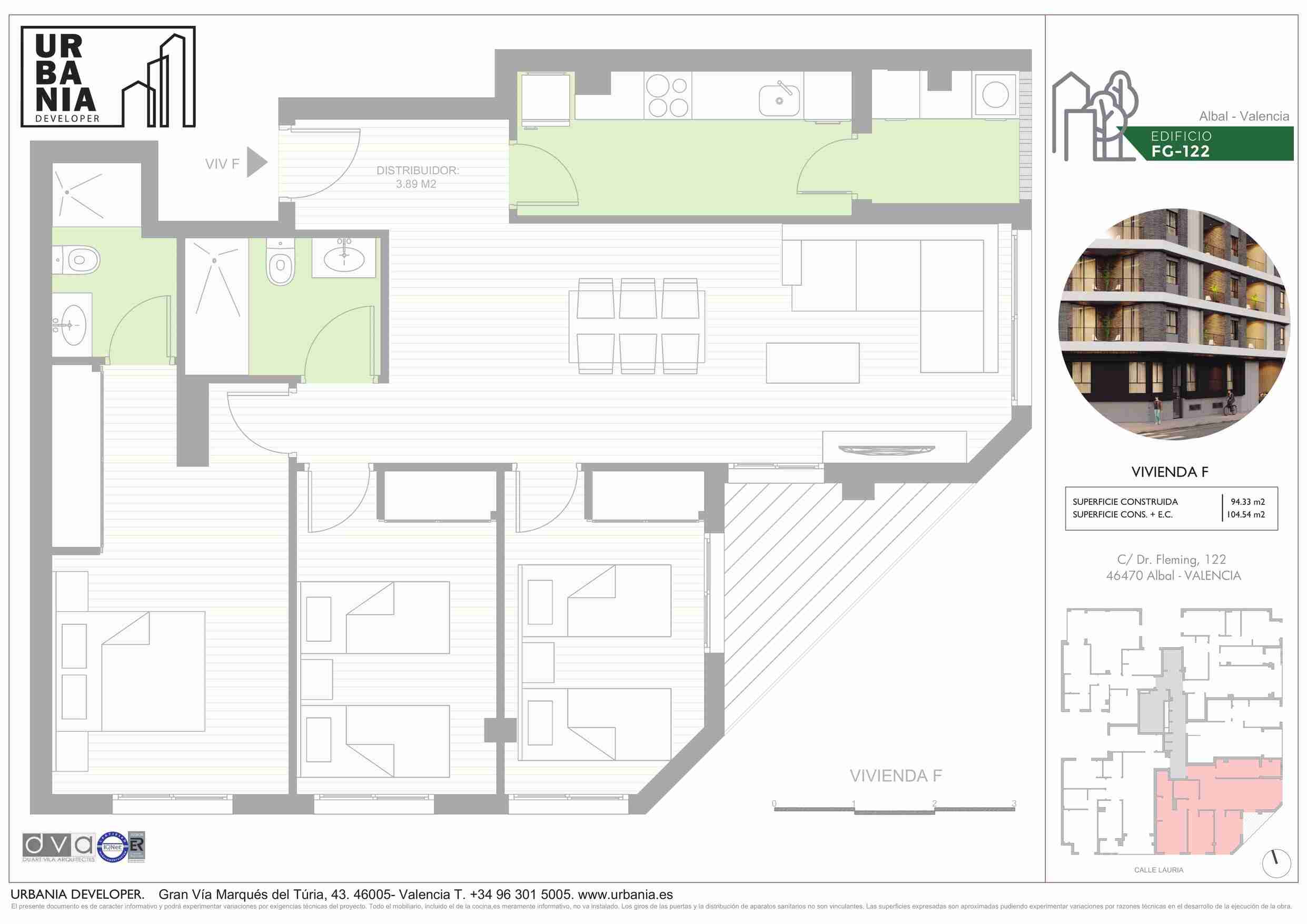 Tipología: Piso F - Plano 1