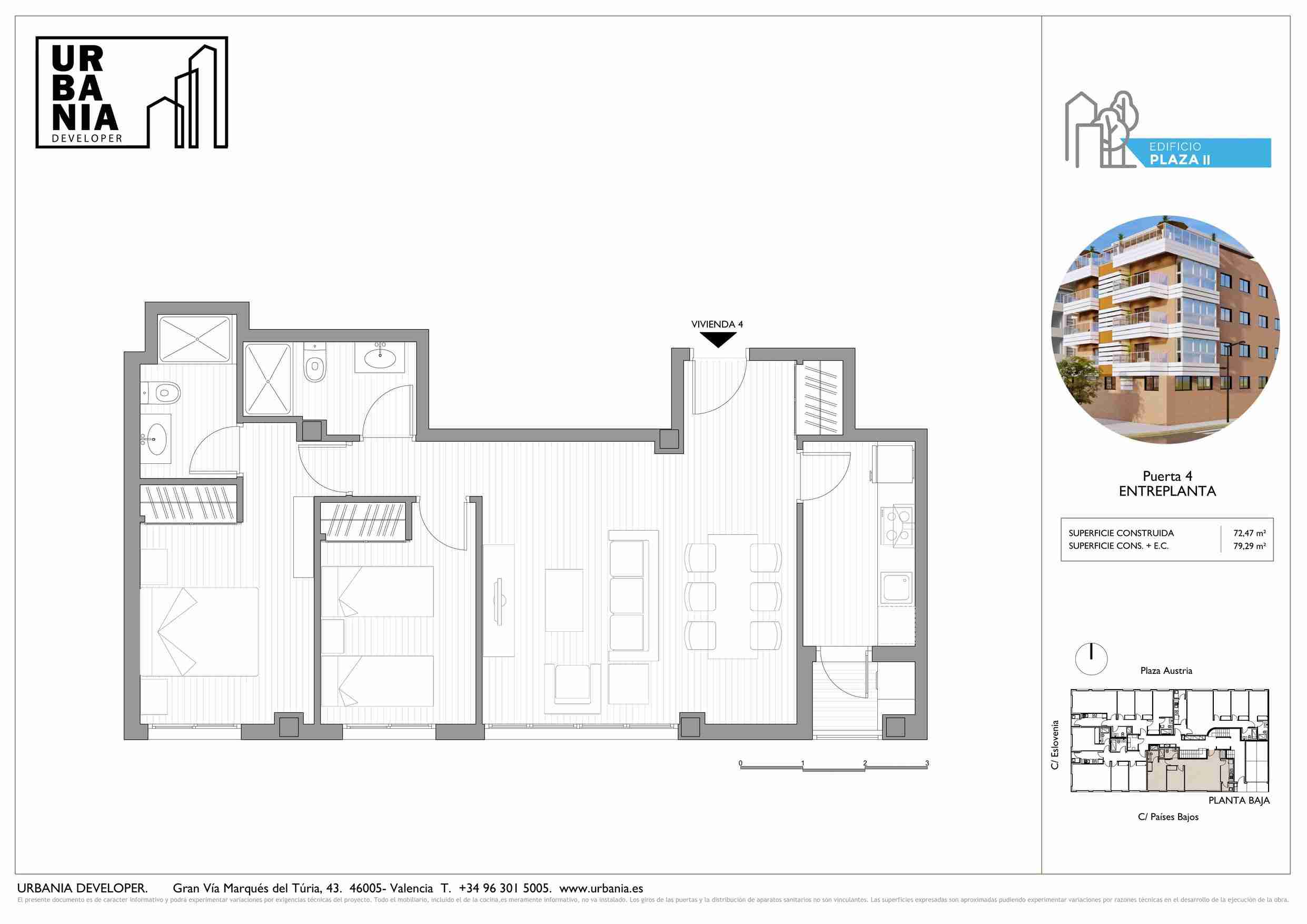 Tipología: Piso D Garaje inc. - Plano 1