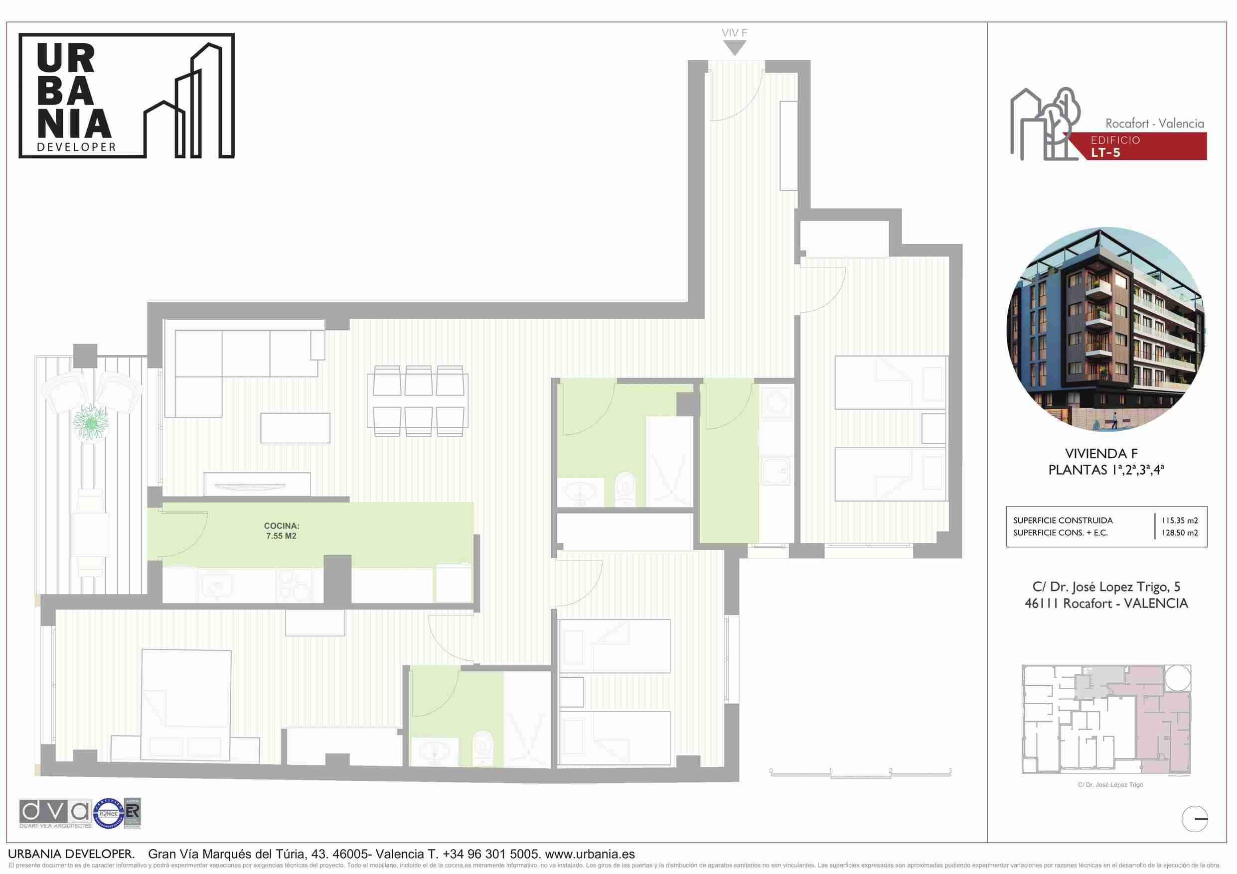 Tipología: Piso F - Plano 1