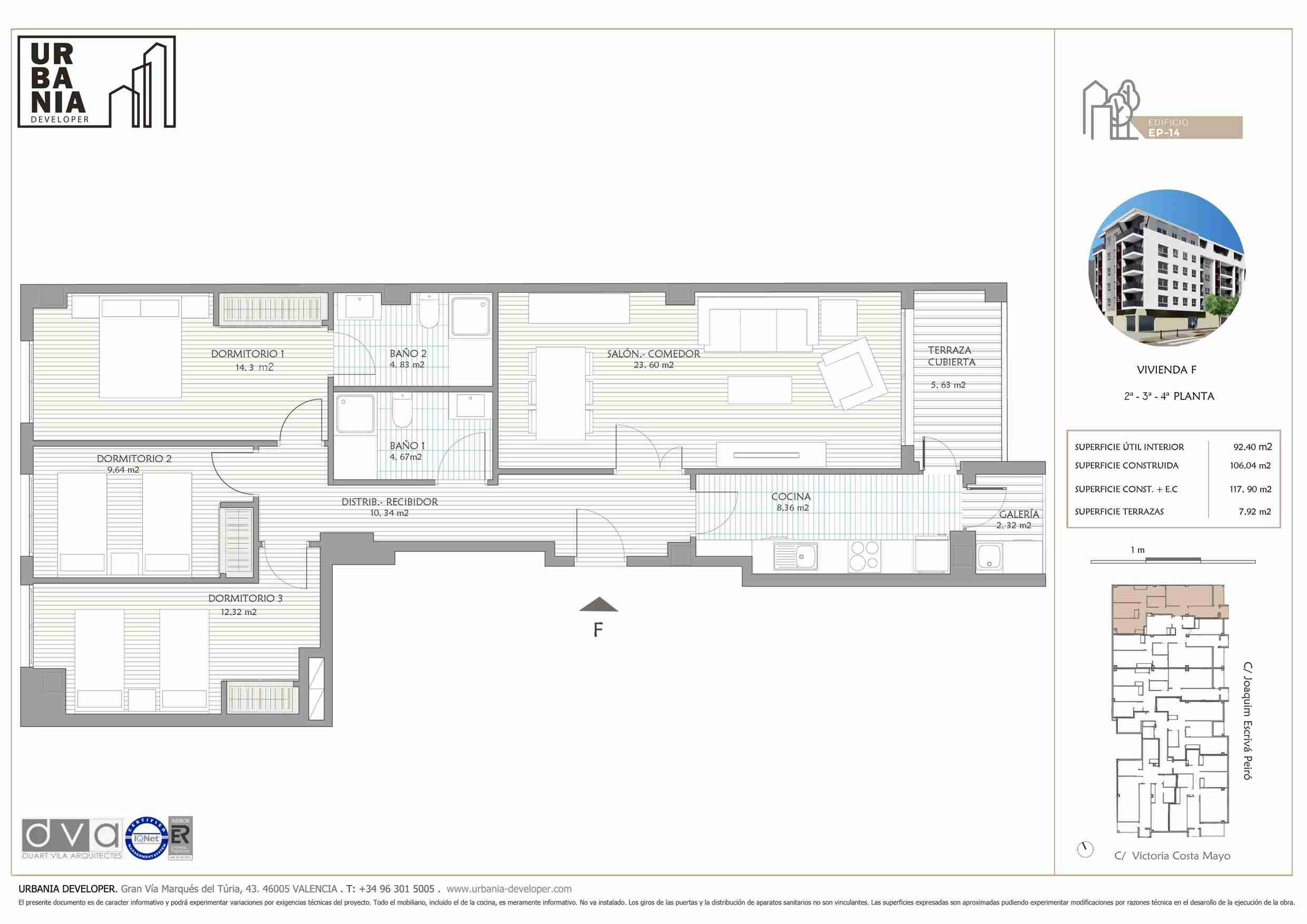 Tipología: Piso F - Plano 1