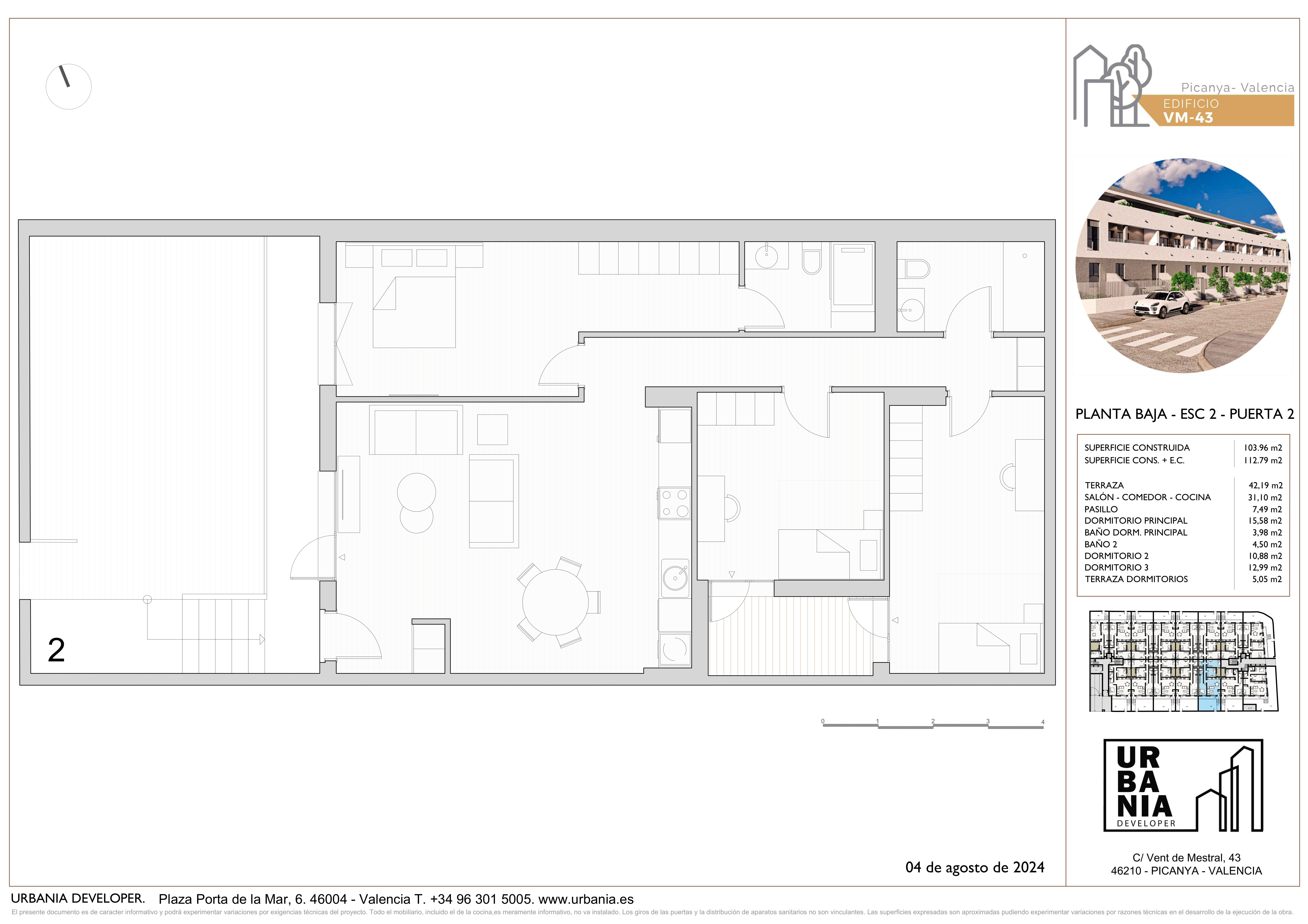 Tipología: PB esc 2 pta 2 - Plano 1