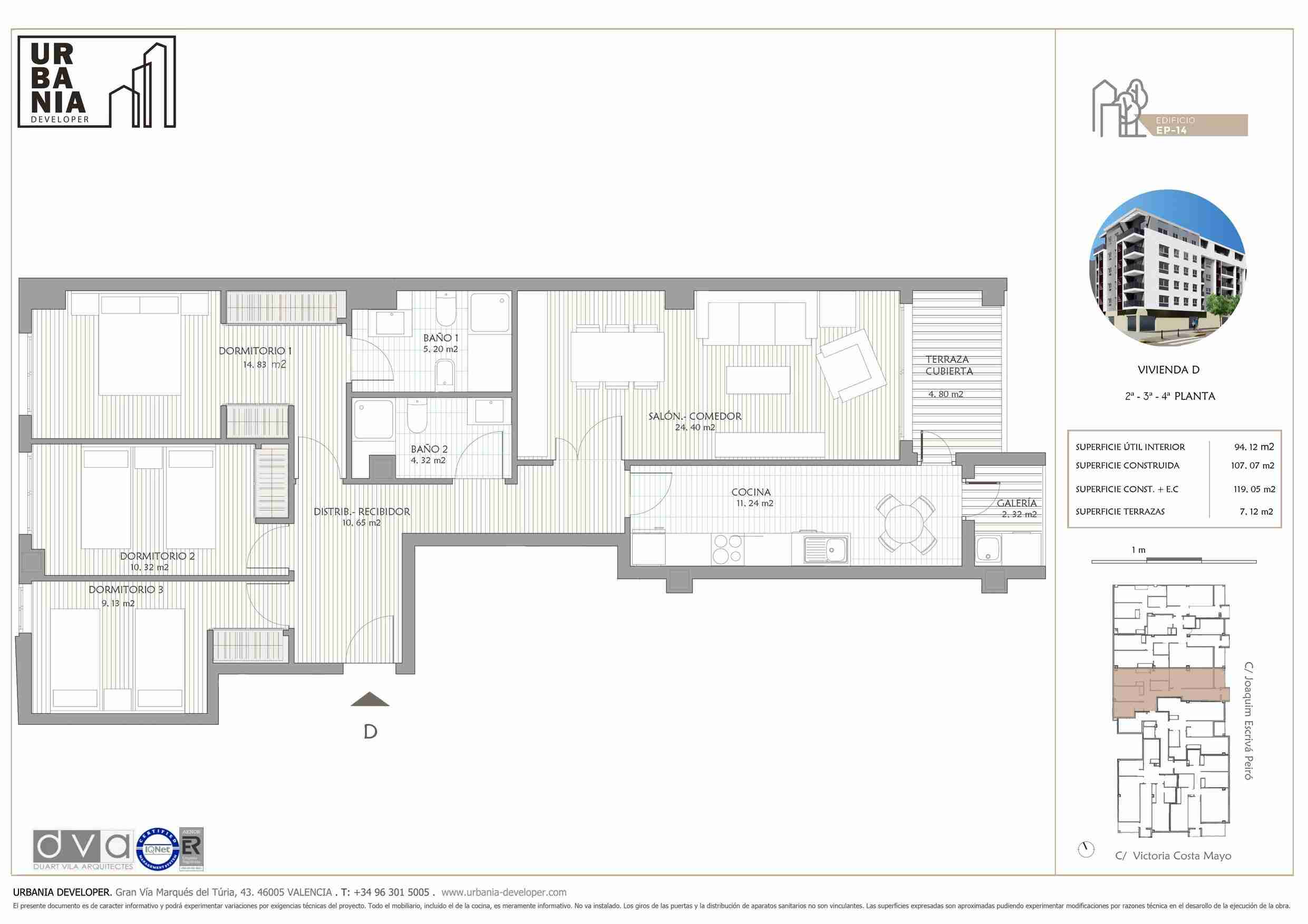 Tipología: Piso D - Plano 1