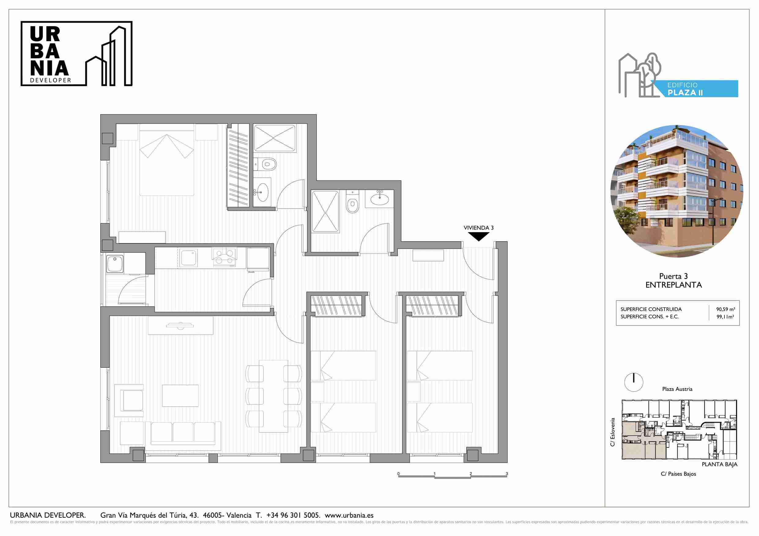 Tipología: Piso C Garaje inc - Plano 1