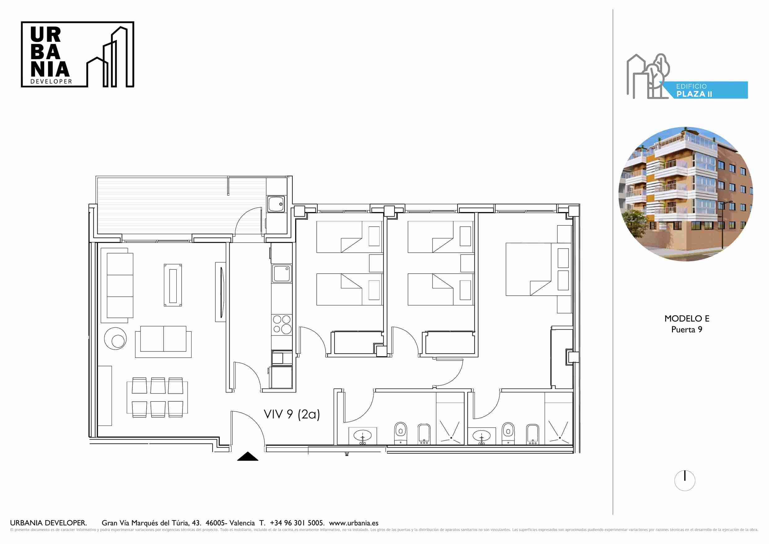 Tipología: Piso E Garaje inc. - Plano 1