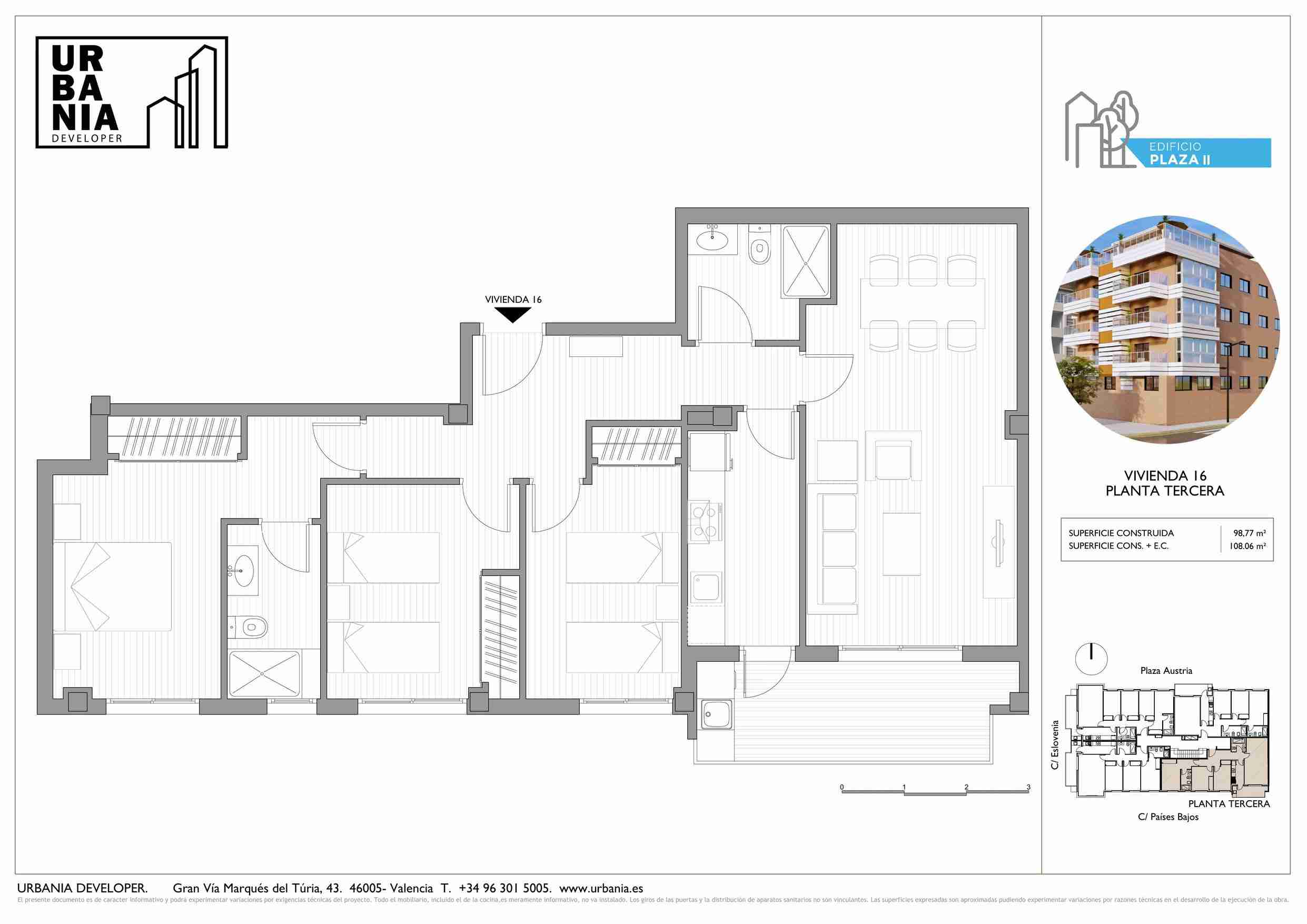 Tipología: Piso H Garaje inc. - Plano 1