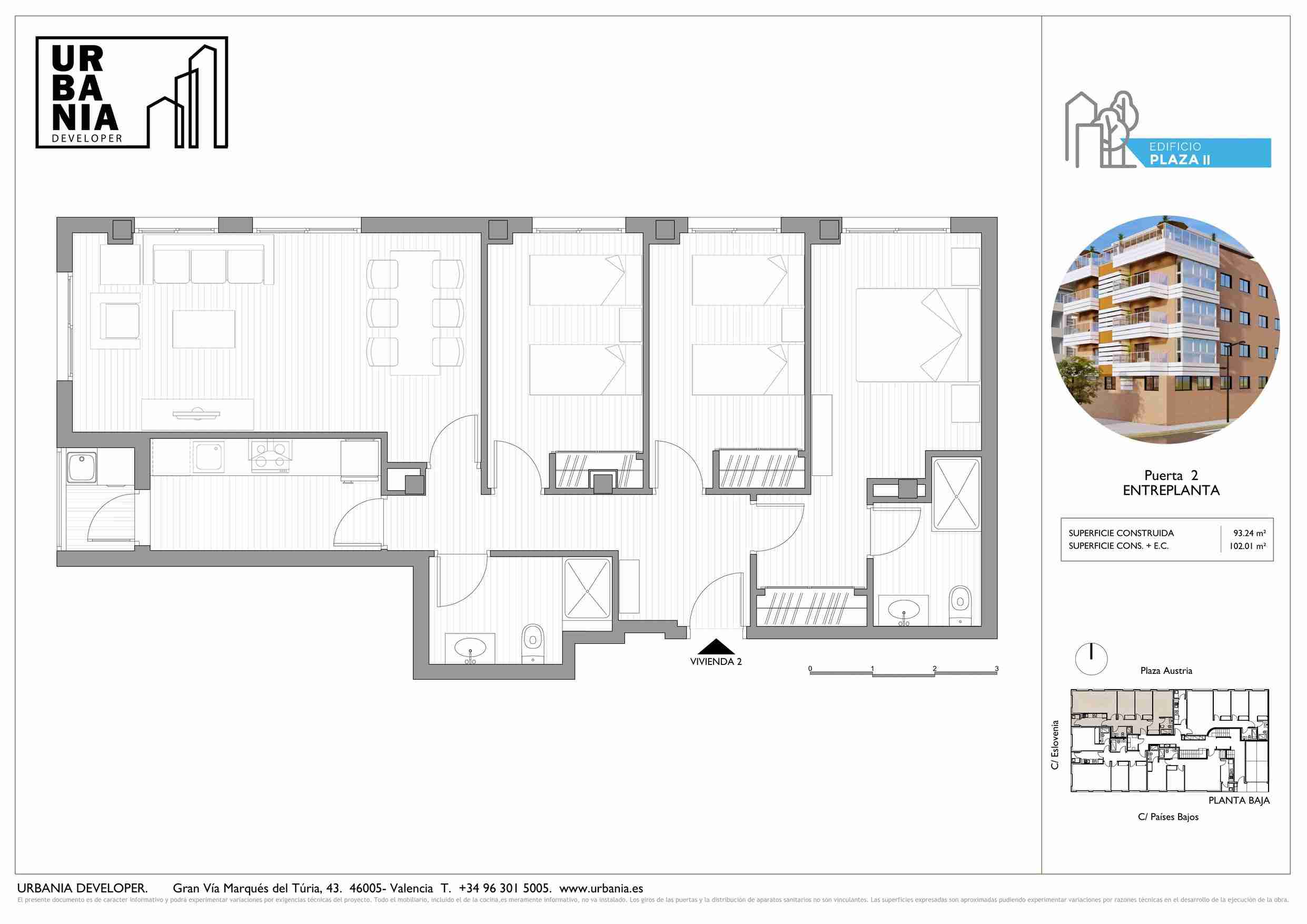 Tipología: Piso B          Garaje inc. - Plano 1